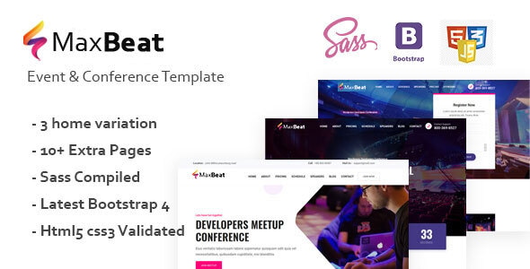 Maxbeat - Event & Conference HTML5 Template Maxbeat - Event & Conference HTML5 Template