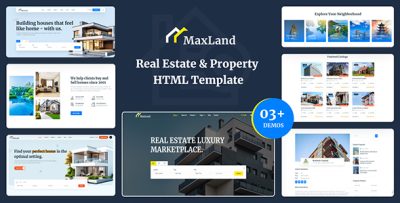 MaxLand - Real Estate & Property Listing HTML Template