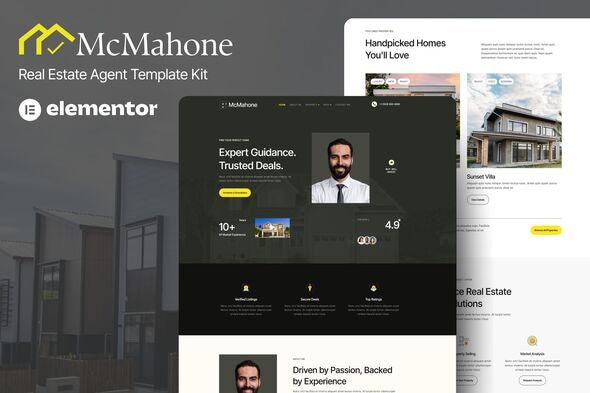 McMahone - Real Estate Agent Elementor Template Kit McMahone - Real Estate Agent Elementor Template Kit