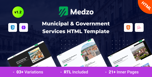 Medzo - Municipal & Government Services Bootstrap 5 Template Medzo - Municipal & Government Services Bootstrap 5 Template