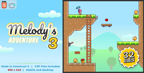 Melody's Adventure 3 - HTML5 Platform game Melody's Adventure 3 - HTML5 Platform game