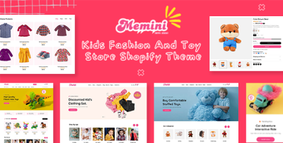 Memini - Modern Kids Fashion & Toy Store Shopify 2.0 Theme | Baby & Nursery