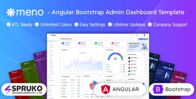 Meno - Angular NgBootstrap Admin Dashboard Template