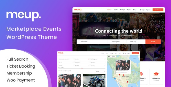 Meup - Event Marketplace WordPress Theme Meup - Event Marketplace WordPress Theme