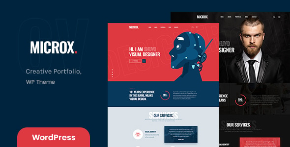 Microx - Personal Portfolio WordPress Theme + RTL Microx - Personal Portfolio WordPress Theme + RTL