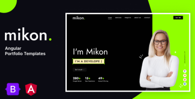 Mikon - Angular Personal Portfolio Template