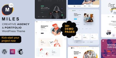 Miles - Creative Portfolio & Agency WordPress Theme