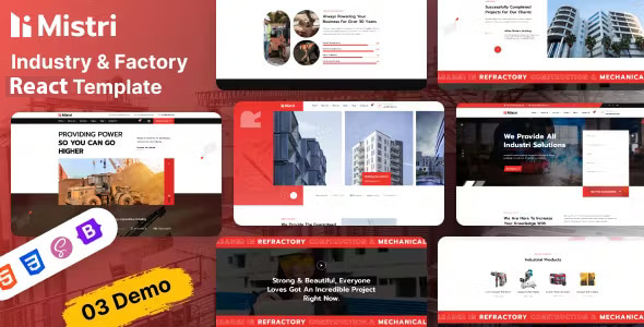 Mistri - Factory & Industrial React Template Mistri - Factory & Industrial React Template