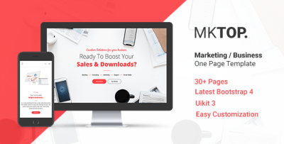 MKTOP - Marketing & Business One Page Template