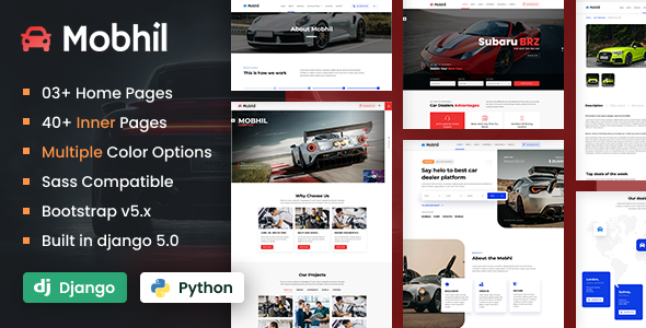 Mobhil Car Dealer Django Template Mobhil Car Dealer Django Template