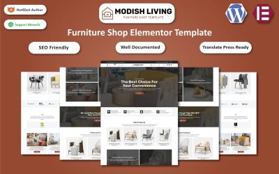 Modish Living - Furniture & Home Goods WooCommerce Elementor Template