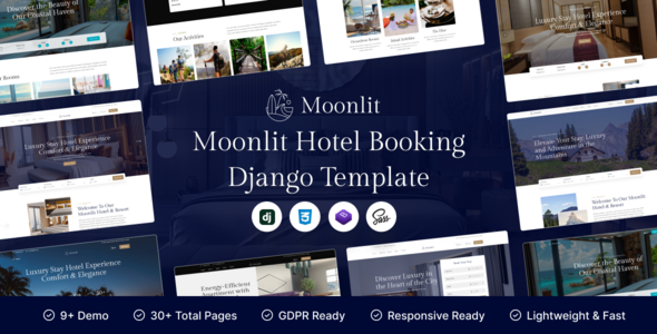 Moonlit -Django Hotel Booking Template Moonlit -Django Hotel Booking Template