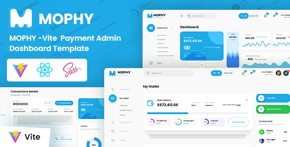 Mophy - Payment Vite Admin Dashboard Template Mophy - Payment Vite Admin Dashboard Template