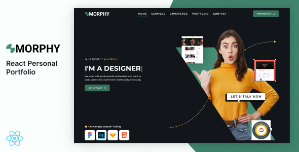 Morphy – Personal Portfolio React Template Morphy – Personal Portfolio React Template