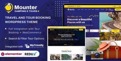 Mounter - Camping, Travel & Tour Booking WordPress Theme