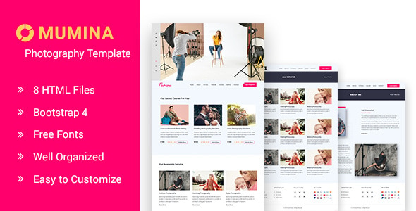 Mumina Photography and Portfolio HTML Template Mumina Photography and Portfolio HTML Template