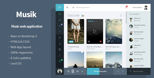 Musik - Music Web Application Template Musik - Music Web Application Template