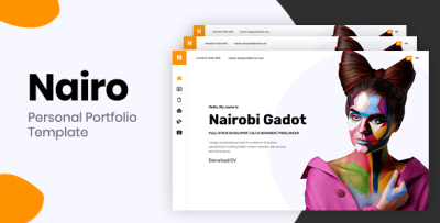 Nairo - Bootstrap 4 Personal Portfolio