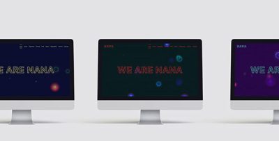 Nana - Minimalistic One-Pager With Animated Background