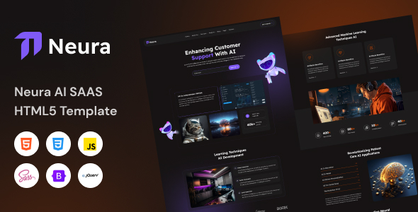 Neura - AI SaaS Website HTML5 Template Neura - AI SaaS Website HTML5 Template