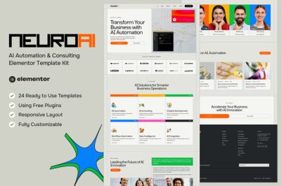 NeuroAI - AI Automation & Consulting Elementor Template Kit