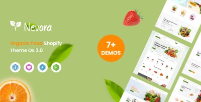 Nevora - Organic & Food Store Shopify Theme OS 3.0 (Theme Block)