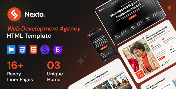 Nexto - Web Development Agency HTML Template Nexto - Web Development Agency HTML Template