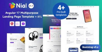 Nial - Multipurpose Landing Page Angular 17+ Template