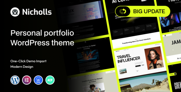 Nicholls - Multipurpose Personal Portfolio WordPress Theme Nicholls - Multipurpose Personal Portfolio WordPress Theme