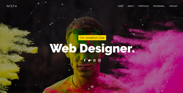 Nista - Personal Portfolio Template Nista - Personal Portfolio Template
