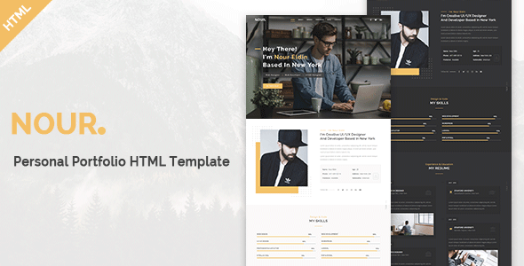 Nour - Personal Portfolio HTML Template Nour - Personal Portfolio HTML Template