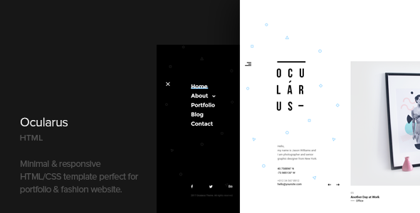 Ocularus - Minimal Photography Html Template Ocularus - Minimal Photography Html Template