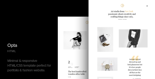 Opta - Minimal Portfolio and Photography HTML Template Opta - Minimal Portfolio and Photography HTML Template