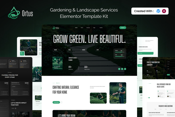 Ortus - Gardening & Landscape Services Elementor Template Kit Ortus - Gardening & Landscape Services Elementor Template Kit
