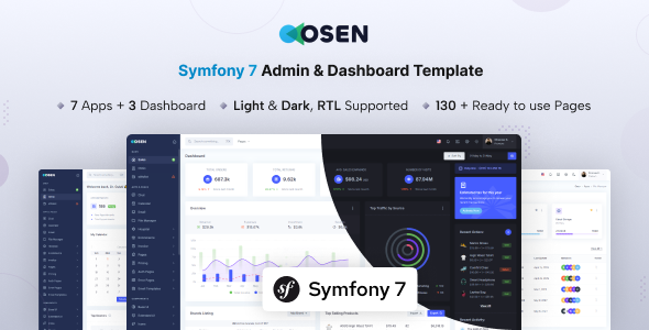 Osen - Symfony Admin & Dashboard Template Osen - Symfony Admin & Dashboard Template