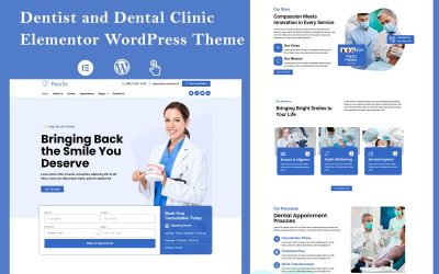 Pearlix - Dentist and Dental Clinic Elementor WordPress Theme