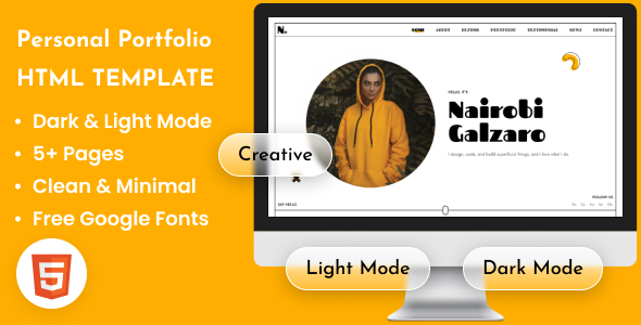 Personal Portfolio CV HTML Template - Nairobi Personal Portfolio CV HTML Template - Nairobi