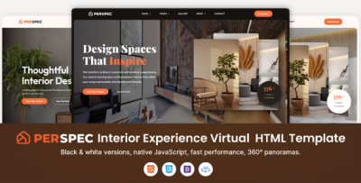 Perspec - Interior Virtual Experience HTML Template
