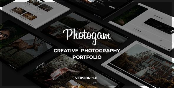 Photogam - Creative Photography Portfolio Template Photogam - Creative Photography Portfolio Template
