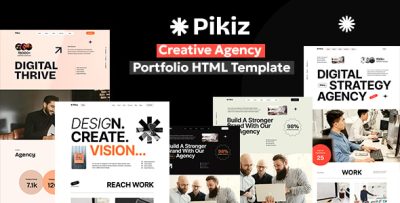 Pikiz - Creative Agency Portfolio HTML Template