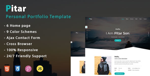 Pitar - Personal Portfolio Html5 Template + RTL Pitar - Personal Portfolio Html5 Template + RTL