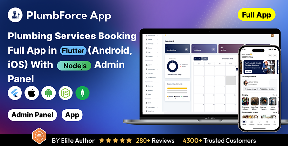 Plumber Services Booking Full app in Flutter (Android, iOS) with Node.js Backend App Plumber Services Booking Full app in Flutter (Android, iOS) with Node.js Backend App