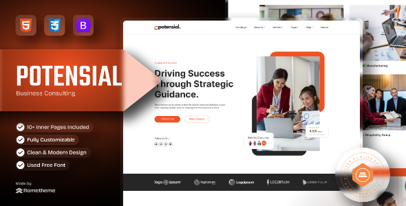 Potensial - Business Consulting HTML Template Potensial - Business Consulting HTML Template