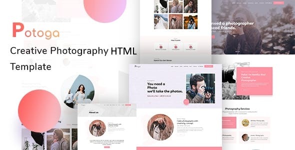 Potoga - Photography HTML Template Potoga - Photography HTML Template