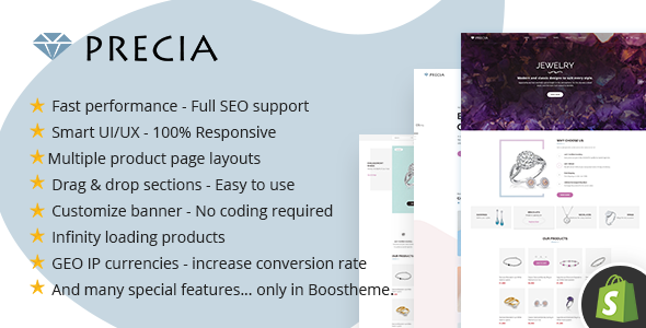 Precia - Multipurpose Shopify Theme - High Performance 99/100 - Upsell - Cross-Sells - Full SEO Precia - Multipurpose Shopify Theme - High Performance 99/100 - Upsell - Cross-Sells - Full SEO