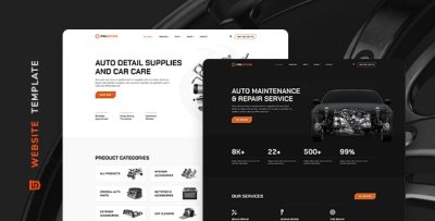 ProMotors - Cars Detailing Service HTML Template