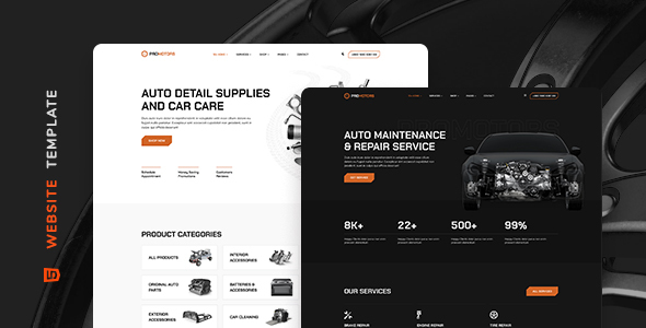 ProMotors - Cars Detailing Service HTML Template ProMotors - Cars Detailing Service HTML Template