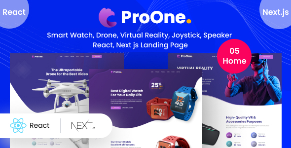ProOne - Product Landing React, Next JS Template ProOne - Product Landing React, Next JS Template