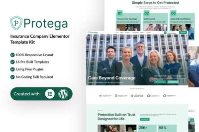 Protega - Insurance Company Elementor Template Kit