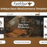 Pure Antique - Antique & Art Gallery Store WooCommerce Elementor Template